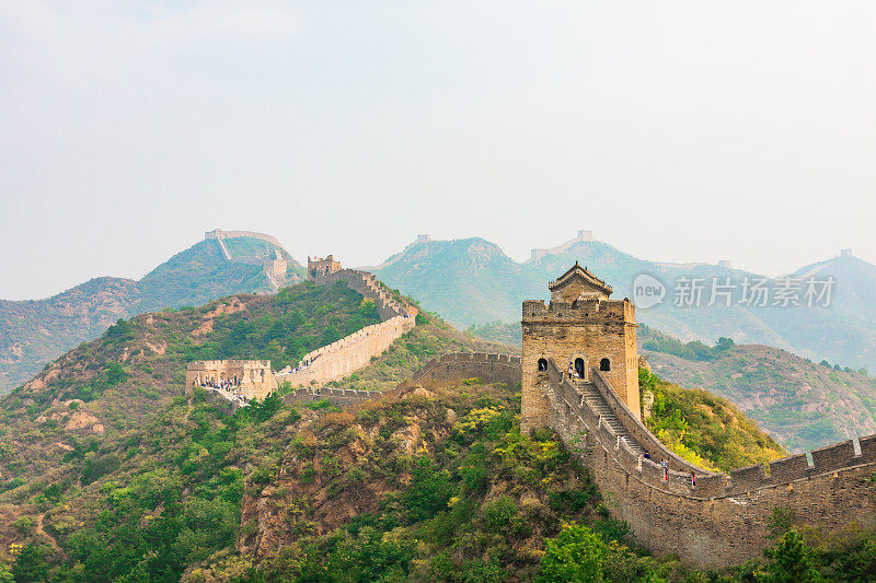 Great Wall, Ancient City Wall, Gray City Wall, Enemy Tower 万里长城、古代城墙、灰城墙、敌楼